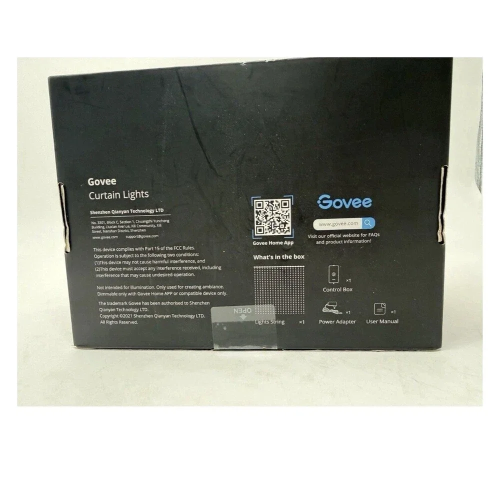 Govee Curtain Light: LED String Lights with 73 Settings, Smart App Control